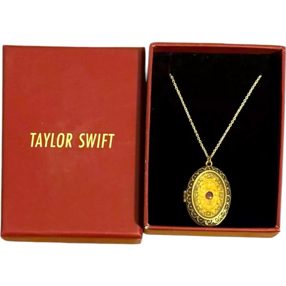 Taylor Swift Jewelry - Taylor Swift We’ll Run Locket RED Album AUTHENTIC Original NEW in BOX Goldtone​